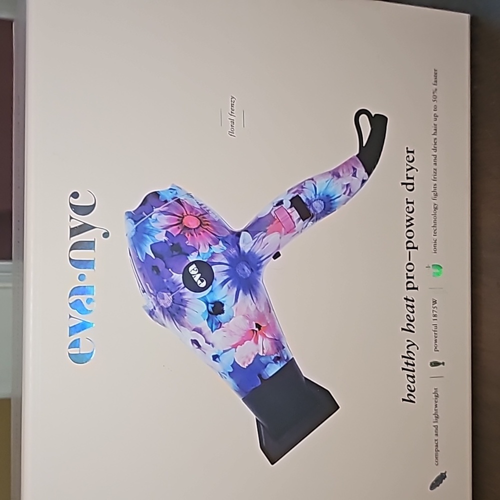 EVA NYC healthy heat pro power electric hair dryer New In Box never used